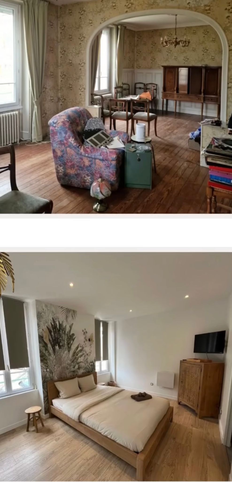 formes géométriques marrons et beiges sur un mur