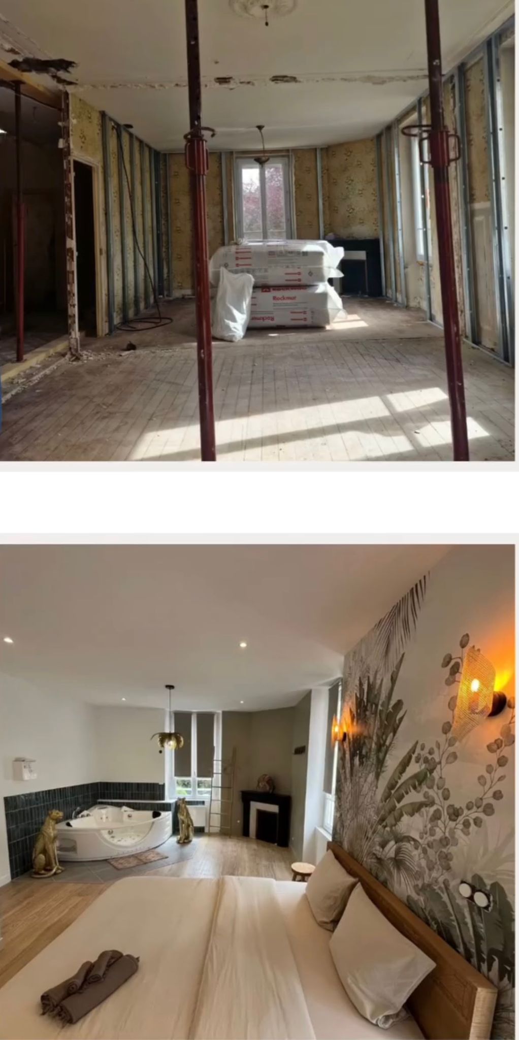 Peinture géométrique camaïeu de gris